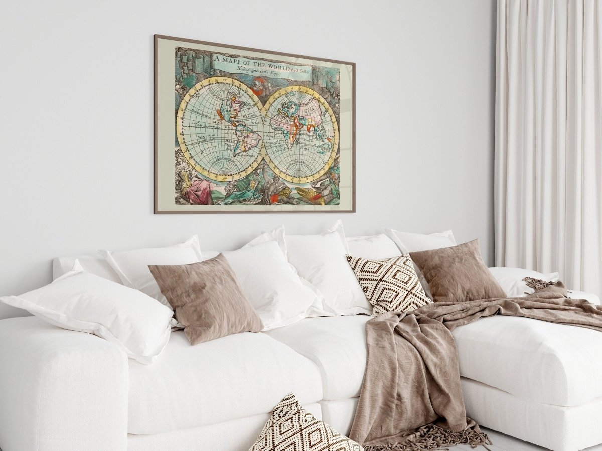 Map of the World | P360 - Single Art Prints - Piccolo Fiore Prints