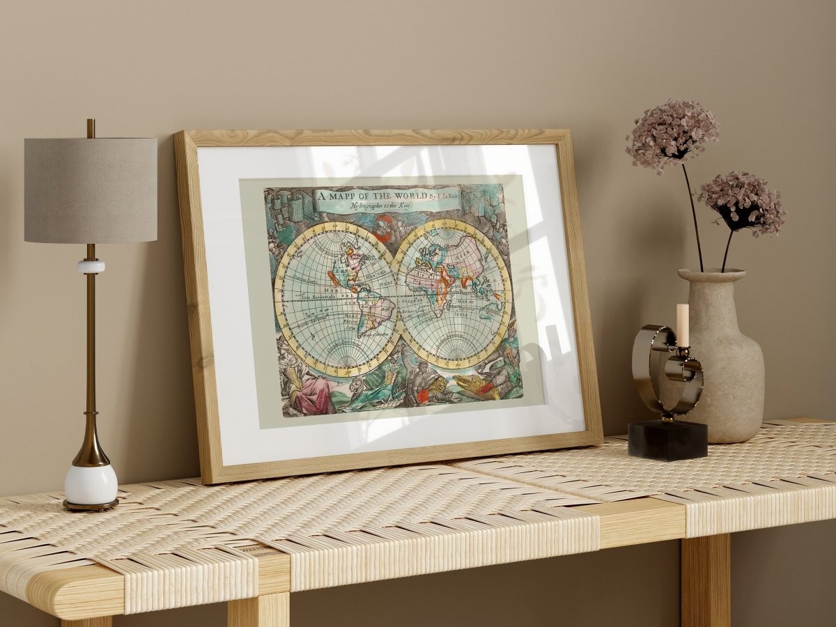 Map of the World | P360 - Single Art Prints - Piccolo Fiore Prints