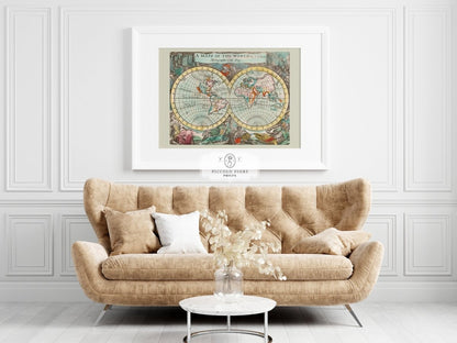 Map of the World | P360 - Single Art Prints - Piccolo Fiore Prints