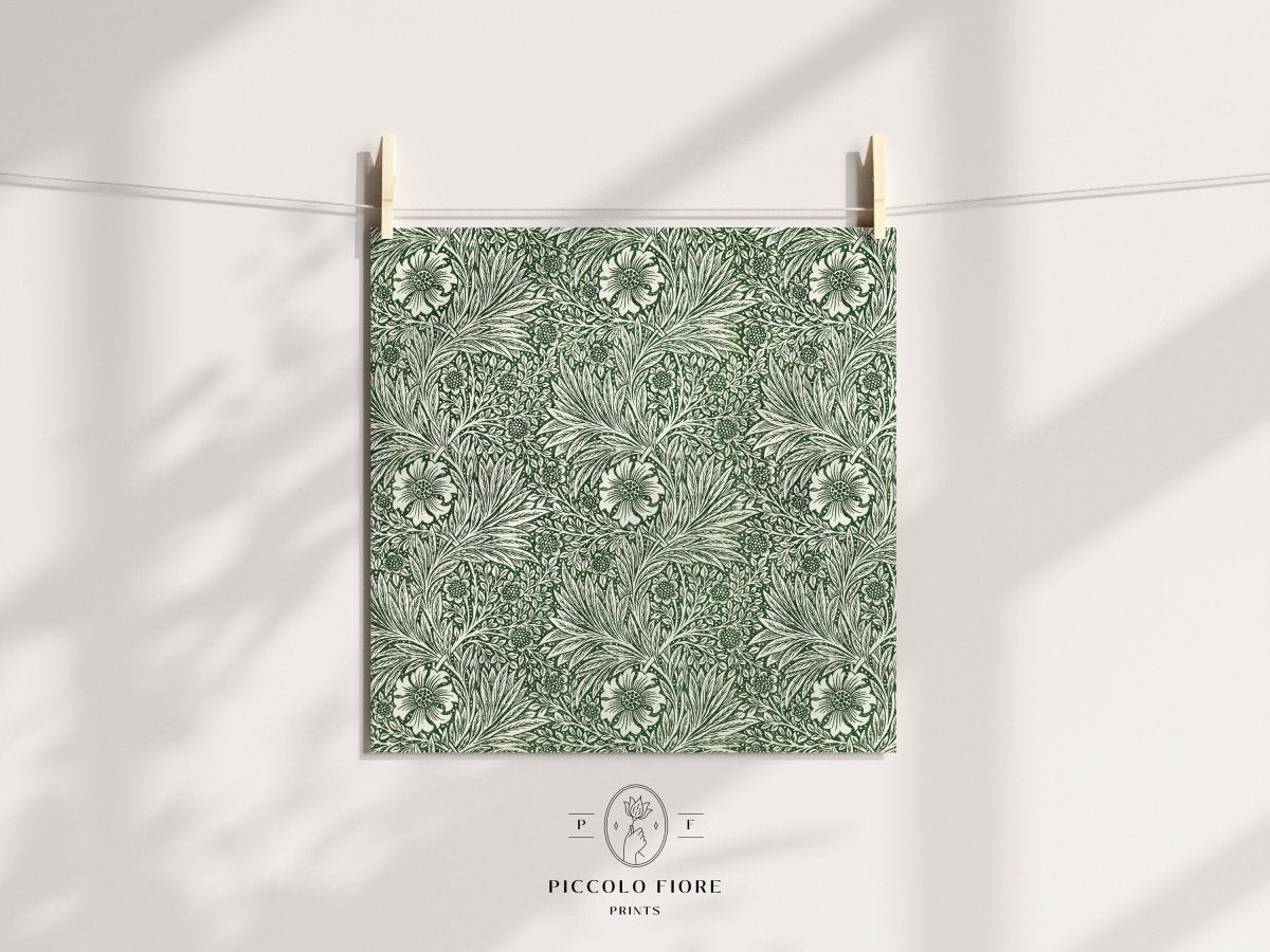 Marigold | William Morris | P348 - Single Square Art Prints - Piccolo Fiore Prints