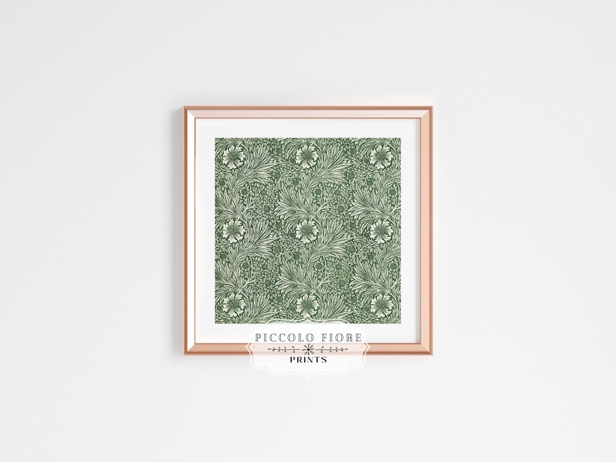 Marigold | William Morris | P348 - Single Square Art Prints - Piccolo Fiore Prints