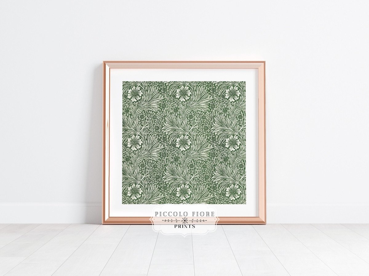 Marigold | William Morris | P348 - Single Square Art Prints - Piccolo Fiore Prints