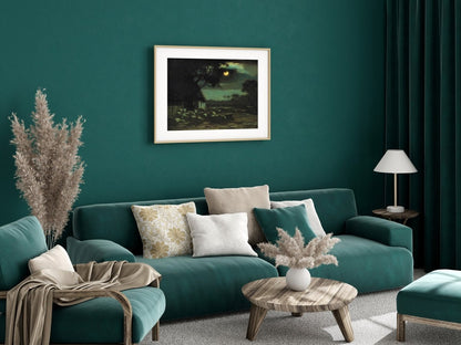 Moonlit Sheepyard | P195 - Single Art Prints - Piccolo Fiore Prints