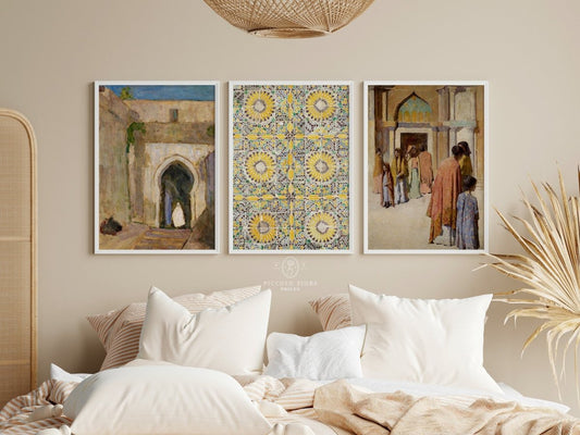 Morocco | Gallery Wall Set | 3 Prints | S9 - 9.19 - Gallery Wall Set - Piccolo Fiore Prints