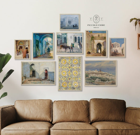 Morocco | Gallery Wall Set | 9 Prints | S9 - 9 - Gallery Wall Set - Piccolo Fiore Prints