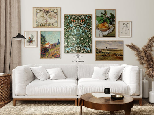 Muted Countryside | 7 Prints| M7 - 3 - Gallery Wall Set - Piccolo Fiore Prints