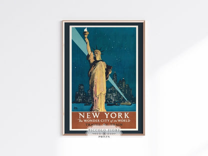 New York Travel By Train | P695 - Single Art Prints - Piccolo Fiore Prints