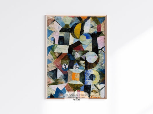 Paul Klee | Composition with the Yellow Half - moon and the Y | P37 - Single Art Prints - Piccolo Fiore Prints