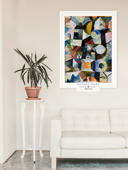 Paul Klee | Composition with the Yellow Half - moon and the Y | P37 - Single Art Prints - Piccolo Fiore Prints