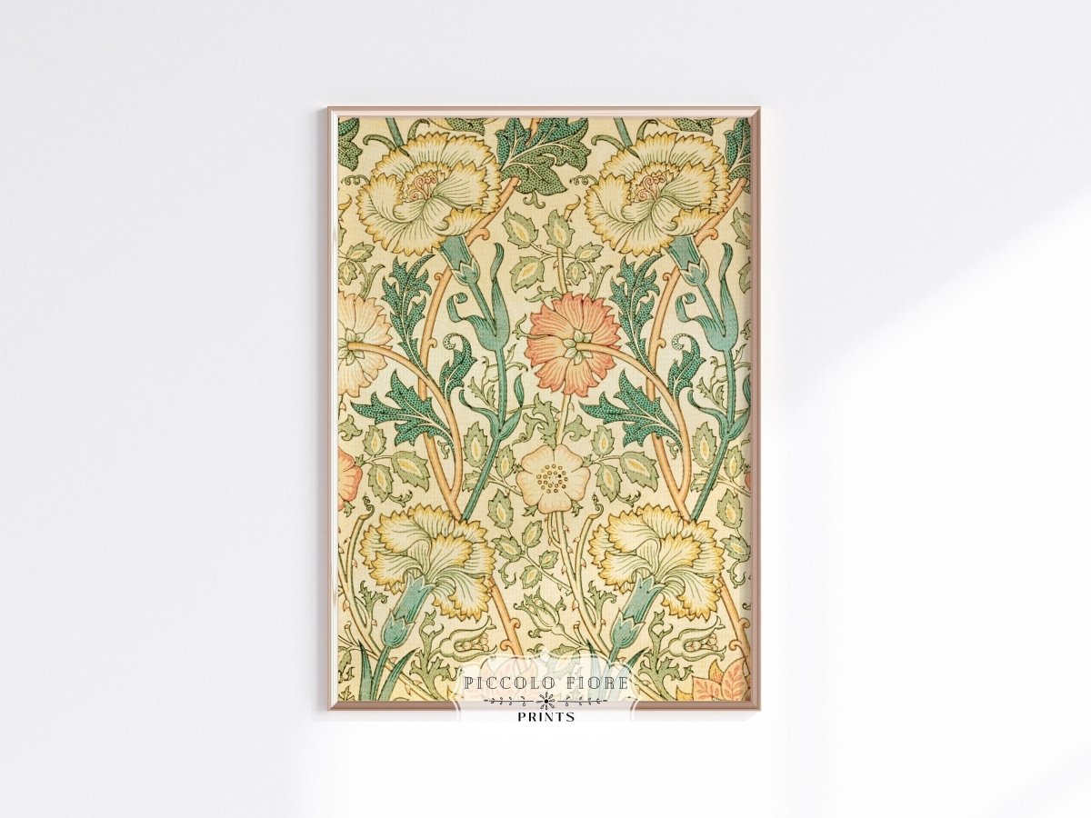 Pink and Rose Pattern | William Morris | P373 - Single Art Prints - Piccolo Fiore Prints