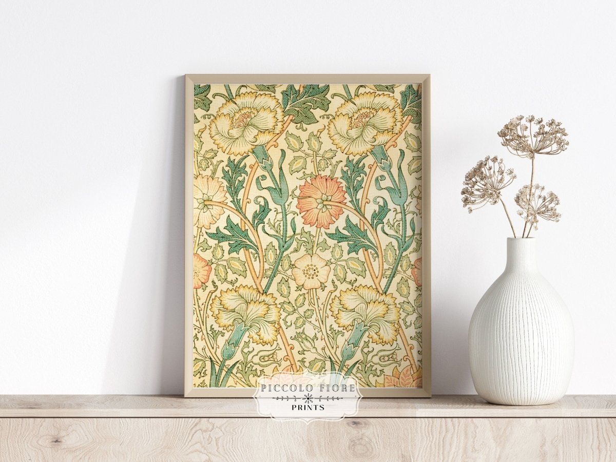 Pink and Rose Pattern | William Morris | P373 - Single Art Prints - Piccolo Fiore Prints