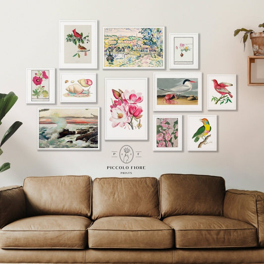 Pink Eclectic | Gallery Wall Set | 11 Prints | S11 - 2 - Gallery Wall Set - Piccolo Fiore Prints