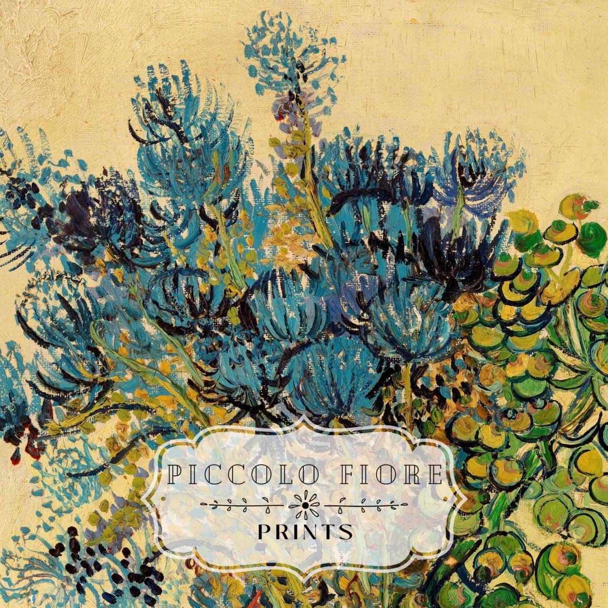 Rustic Blue and Yellow | Gallery Wall Set | 4 Prints | S10 - 9.1 - Gallery Wall Set - Piccolo Fiore Prints