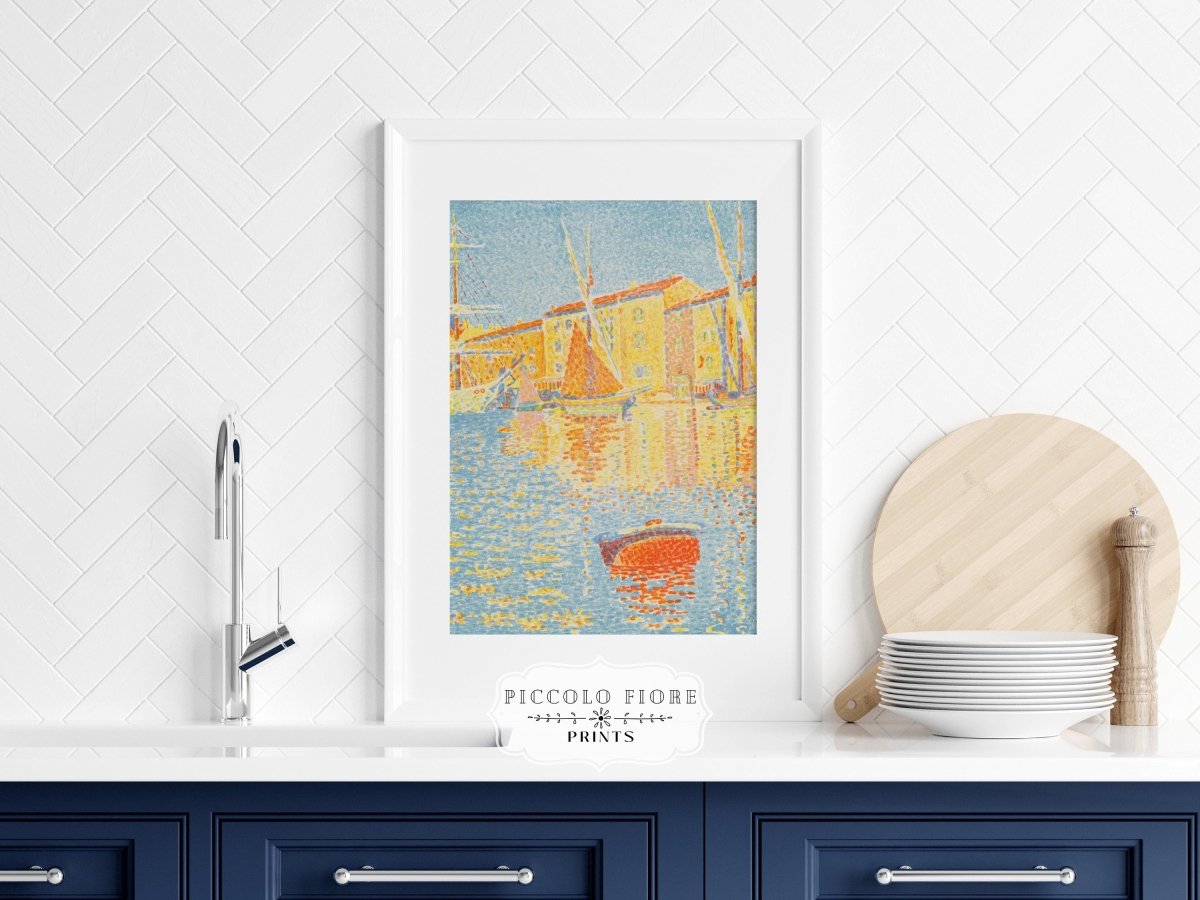 Sailing Boat and Buoy | P361 - Single Art Prints - Piccolo Fiore Prints