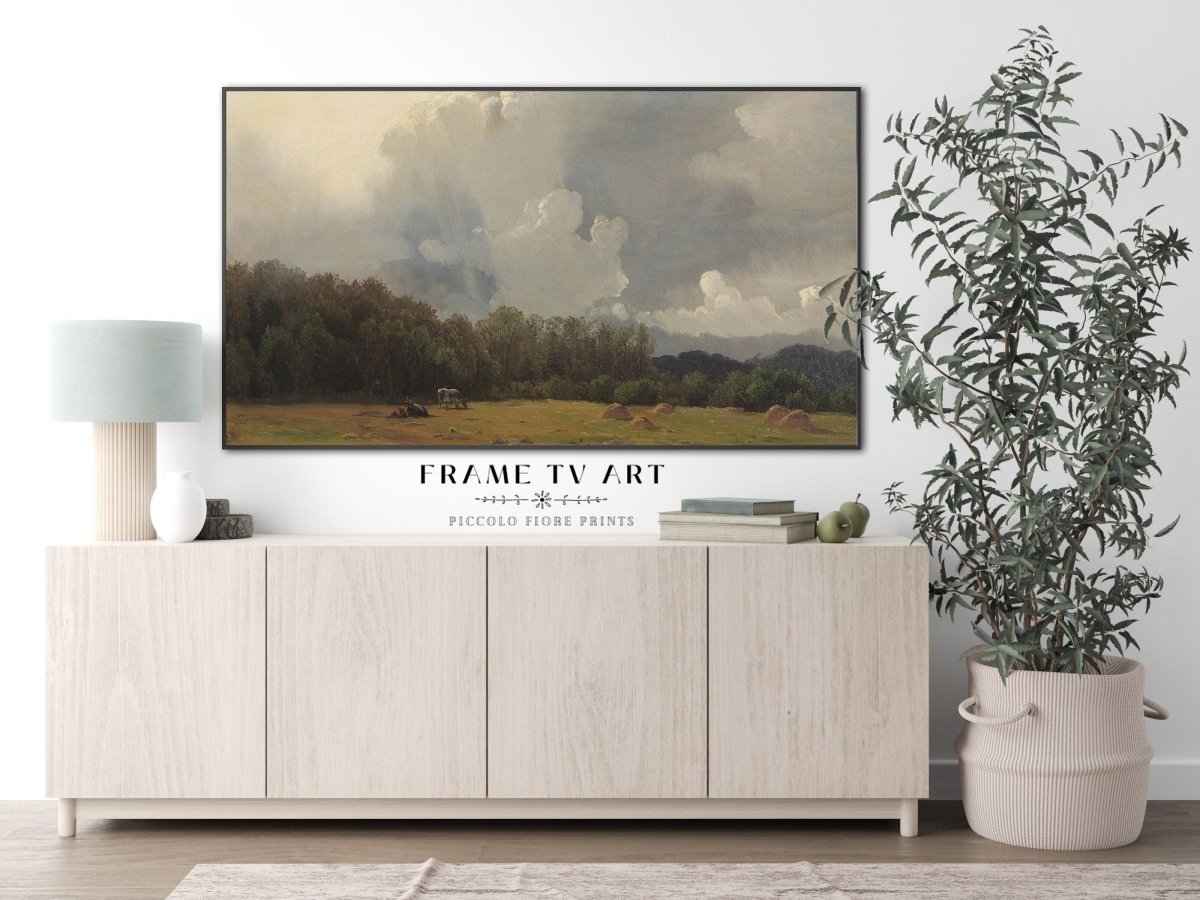 Samsung Frame TV Art | Cows Grazing | TV24 - Frame TV Art - Piccolo Fiore Prints
