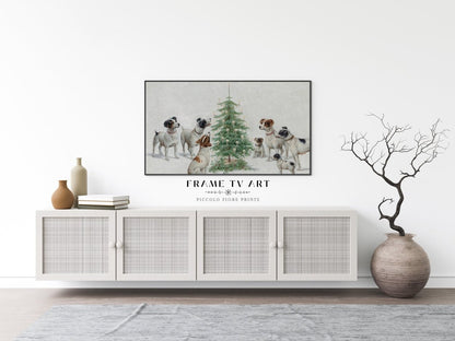 Samsung Frame TV Art | Dogs at Christmas | TV16 - Frame TV Art - Piccolo Fiore Prints