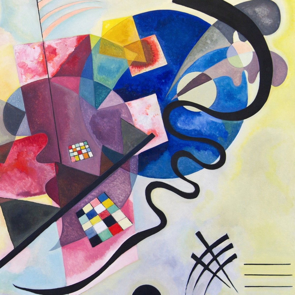 Samsung Frame TV Art | Kandinsky Yellow - Red - Blue | TV23 - Frame TV Art - Piccolo Fiore Prints