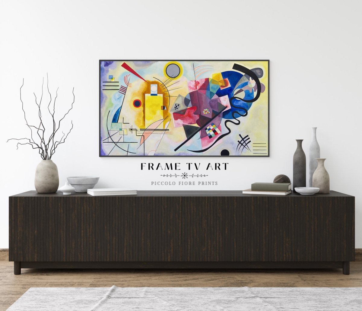 Samsung Frame TV Art | Kandinsky Yellow - Red - Blue | TV23 - Frame TV Art - Piccolo Fiore Prints