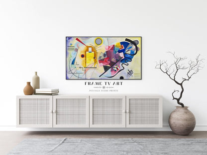 Samsung Frame TV Art | Kandinsky Yellow - Red - Blue | TV23 - Frame TV Art - Piccolo Fiore Prints