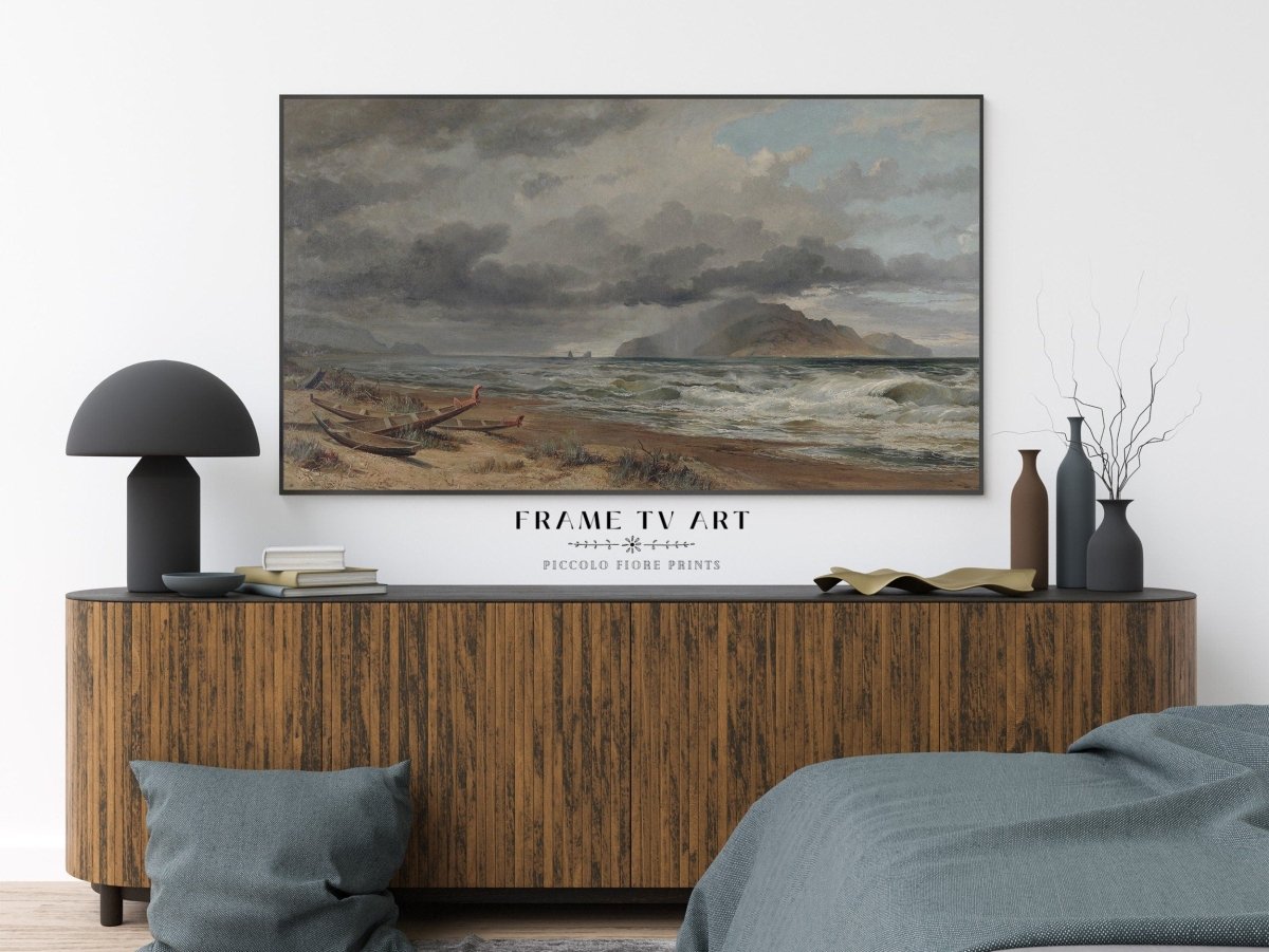 Samsung Frame TV Art | Stormy Seascape | TV8 - Frame TV Art - Piccolo Fiore Prints