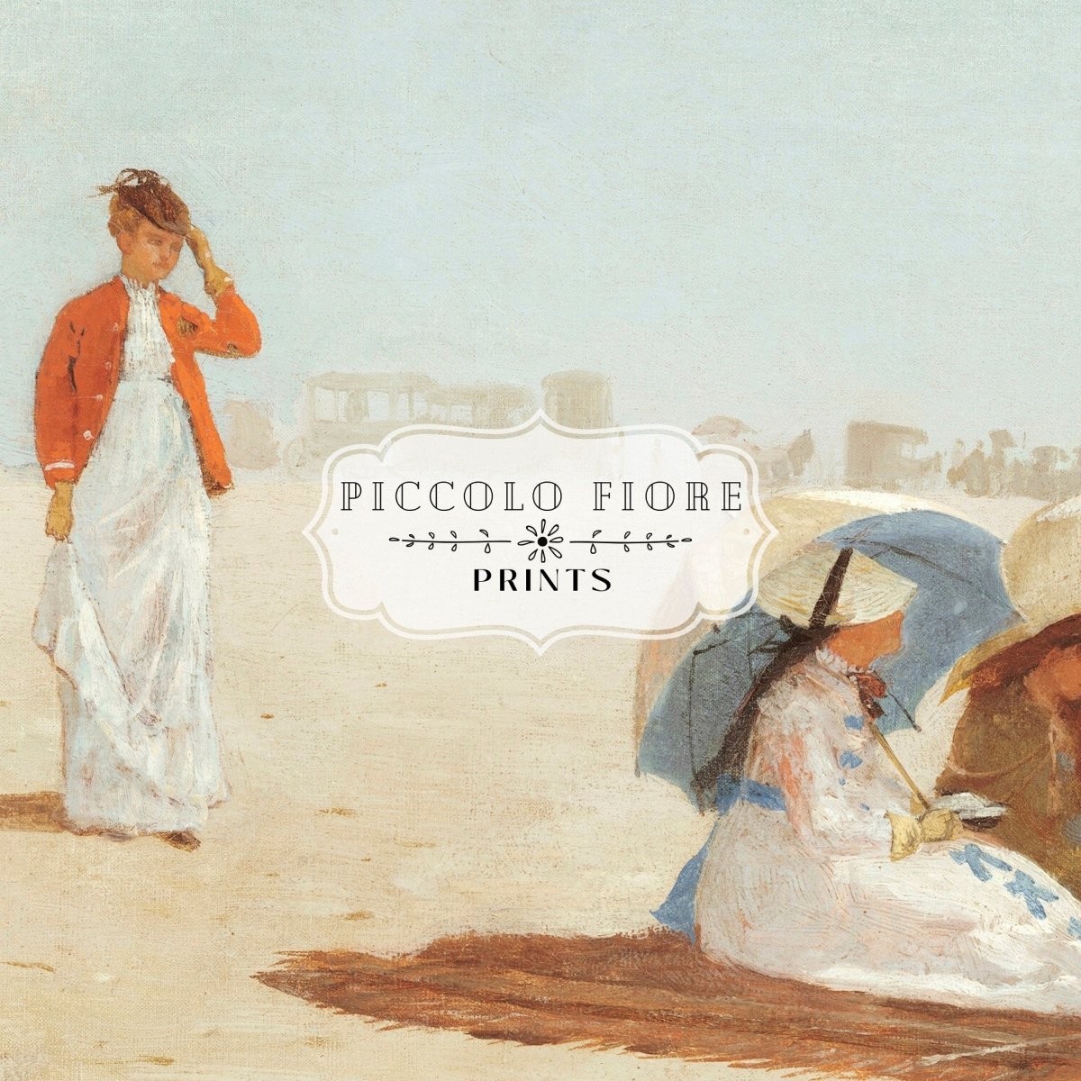 Samsung Frame TV Art | Victorian Beach | TV7 - Frame TV Art - Piccolo Fiore Prints