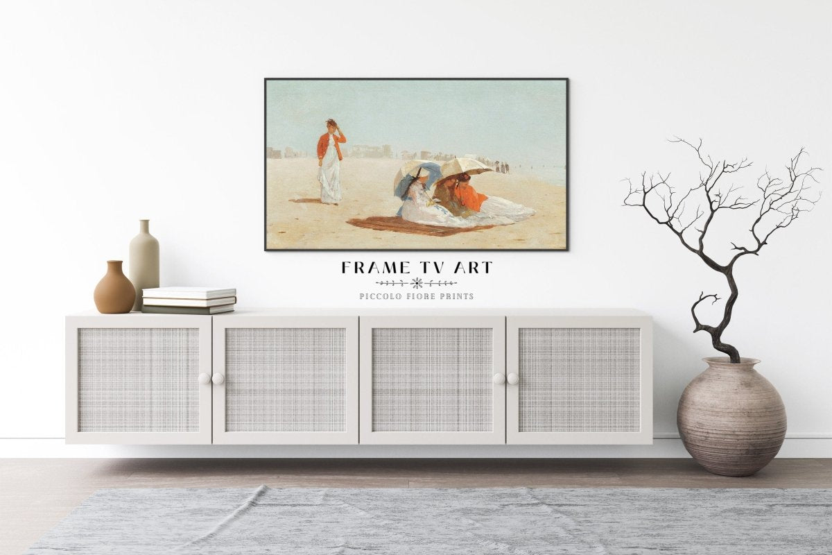 Samsung Frame TV Art | Victorian Beach | TV7 - Frame TV Art - Piccolo Fiore Prints