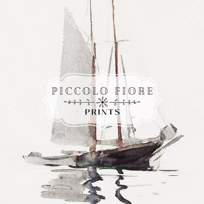 Schooner | P73 - Single Art Prints - Piccolo Fiore Prints