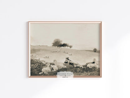 Shepherdess | P397 - Single Art Prints - Piccolo Fiore Prints