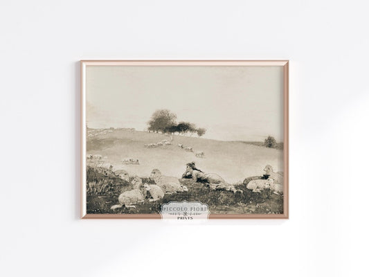 Shepherdess | P397 - Single Art Prints - Piccolo Fiore Prints