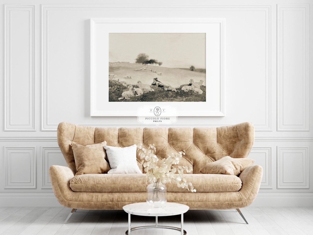 Shepherdess | P397 - Single Art Prints - Piccolo Fiore Prints
