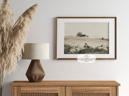 Shepherdess | P397 - Single Art Prints - Piccolo Fiore Prints