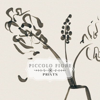 Still Life Lines | Gallery Wall Set | 3 Prints | K3 - 5 - Gallery Wall Set - Piccolo Fiore Prints