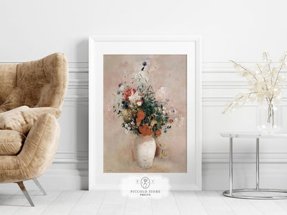Still Life with a Vase of Flowers | P379 - Single Art Prints - Piccolo Fiore Prints