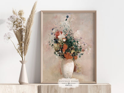 Still Life with a Vase of Flowers | P379 - Single Art Prints - Piccolo Fiore Prints