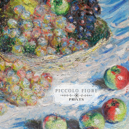 Still Life with Apples and Grapes | P44 - Single Art Prints - Piccolo Fiore Prints