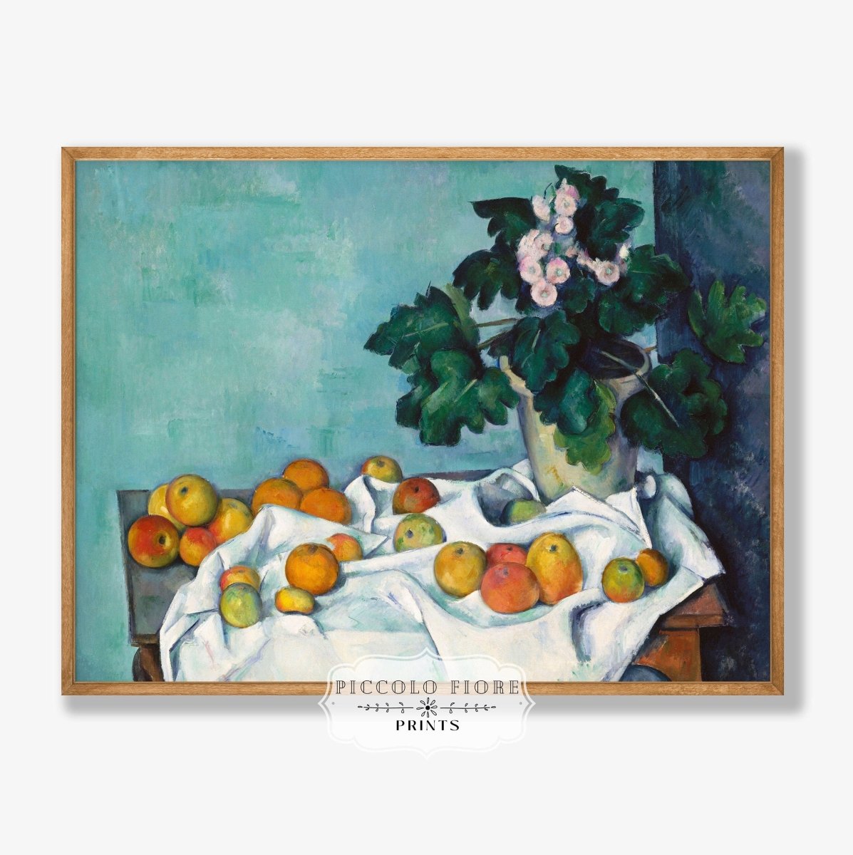 Still Life with Apples and Primroses | P301 - Single Art Prints - Piccolo Fiore Prints
