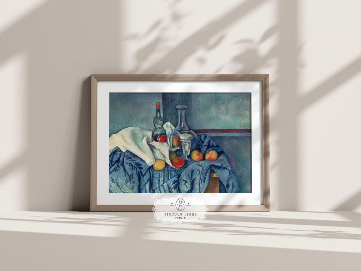 Still Life with Bottles and Apples | P313 - Single Art Prints - Piccolo Fiore Prints