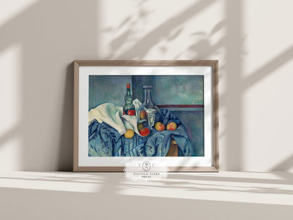 Still Life with Bottles and Apples | P313 - Single Art Prints - Piccolo Fiore Prints