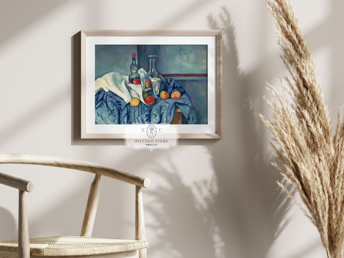 Still Life with Bottles and Apples | P313 - Single Art Prints - Piccolo Fiore Prints