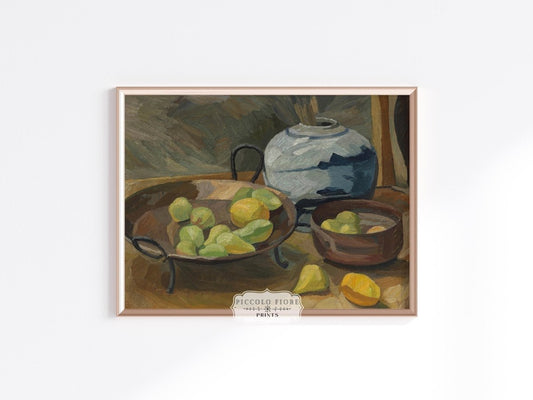 Still Life with Bowls of Fruit | P487 - Single Art Prints - Piccolo Fiore Prints