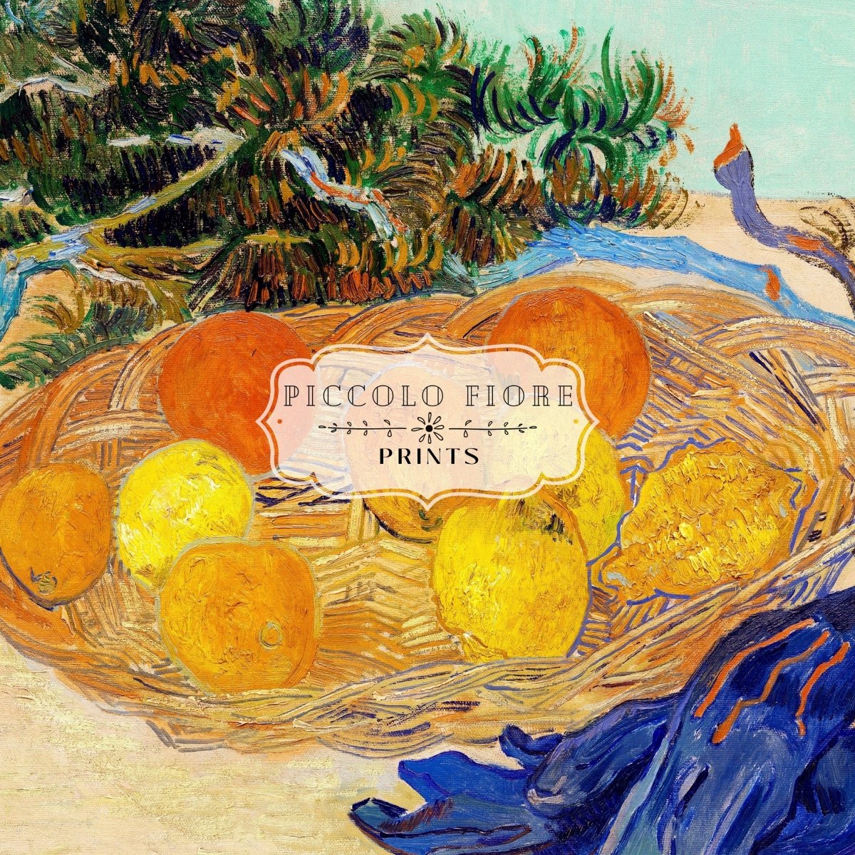 Still Life with Oranges and Lemons | P105 - Single Art Prints - Piccolo Fiore Prints