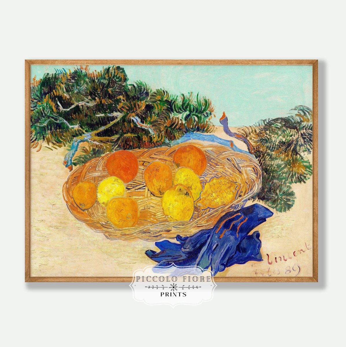 Still Life with Oranges and Lemons | P105 - Single Art Prints - Piccolo Fiore Prints