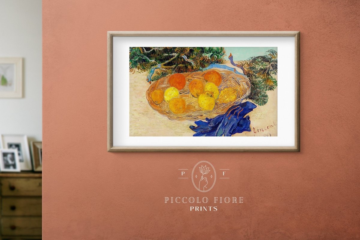 Still Life with Oranges and Lemons | P105 - Single Art Prints - Piccolo Fiore Prints
