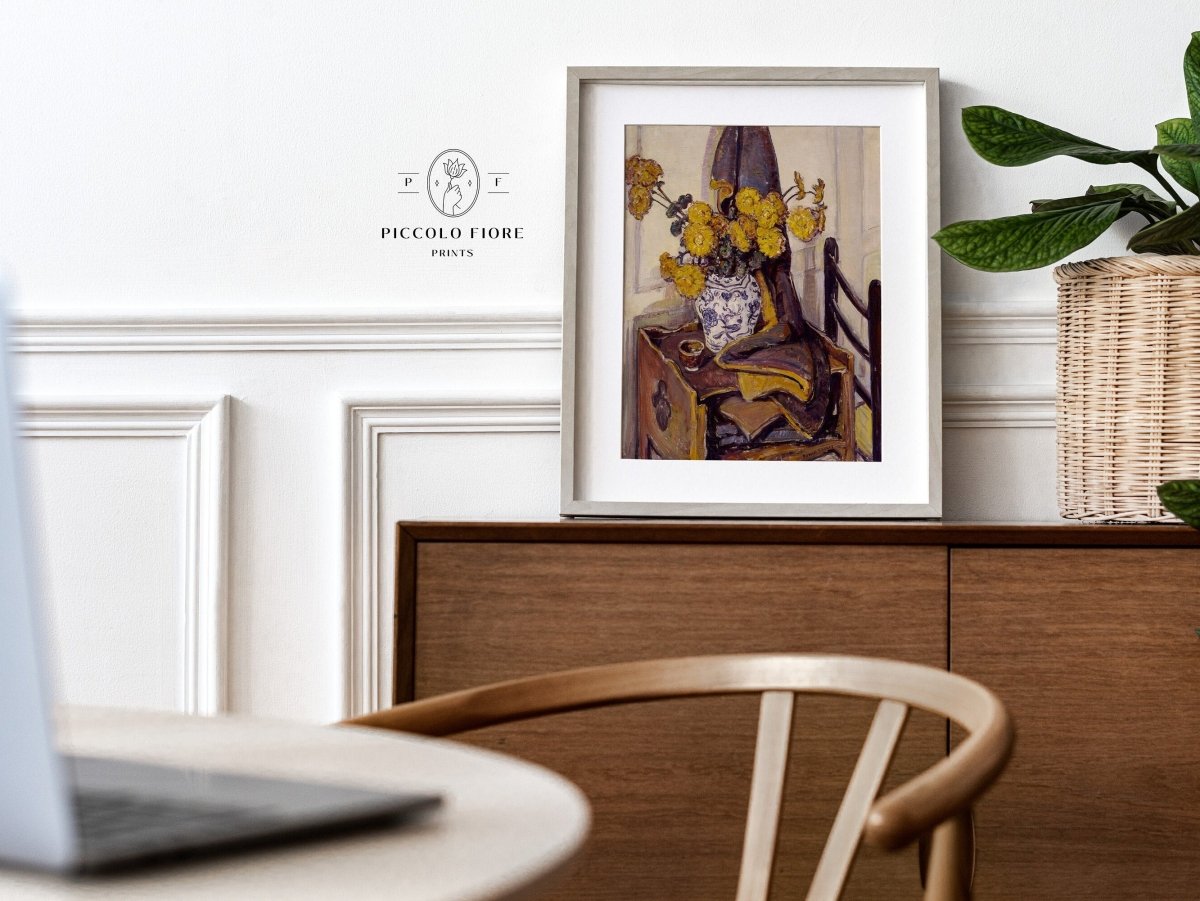 Still Life with Yellow Flowers | P184 - Single Art Prints - Piccolo Fiore Prints
