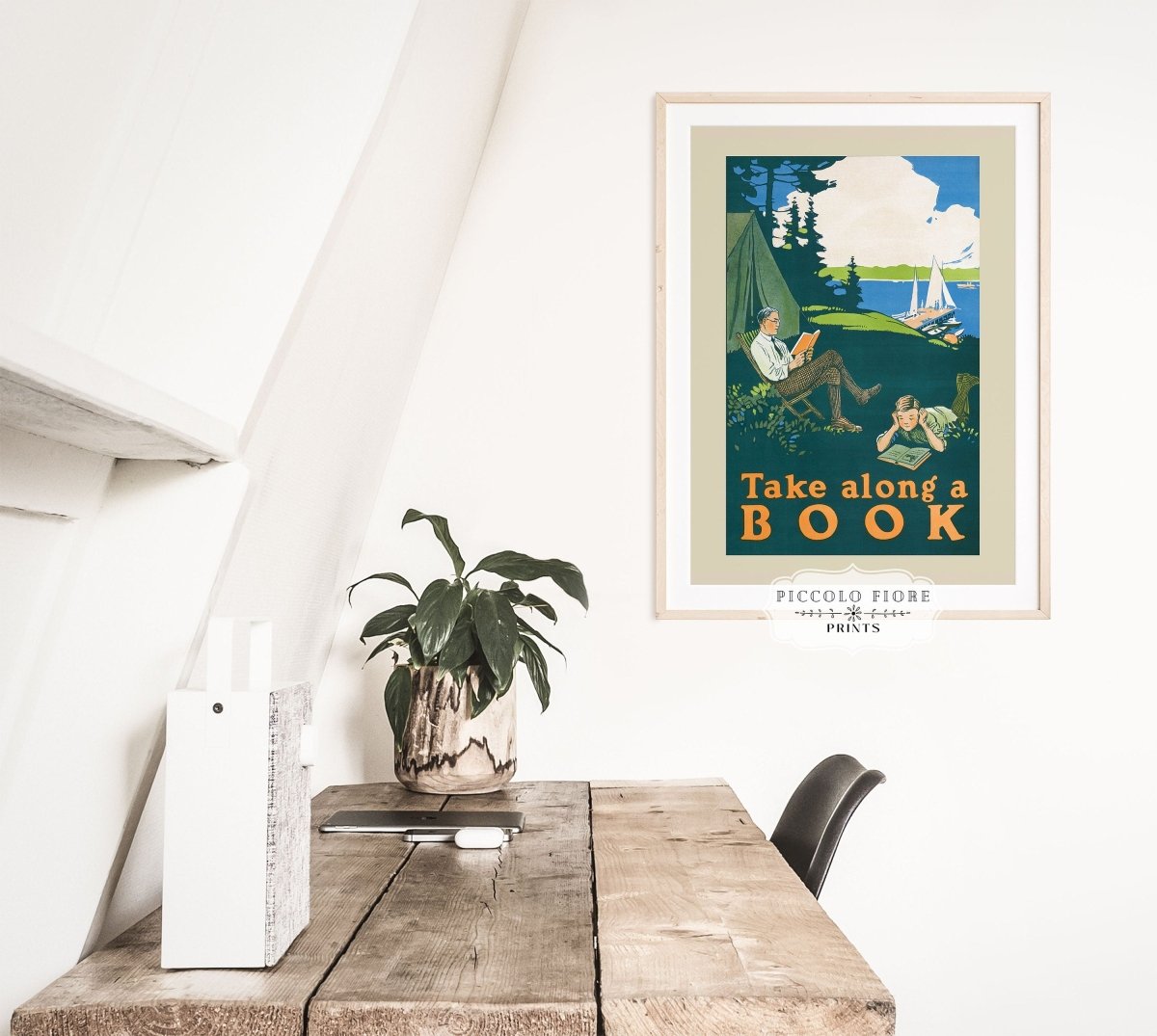 Take Along a Book | P699 - Single Art Prints - Piccolo Fiore Prints