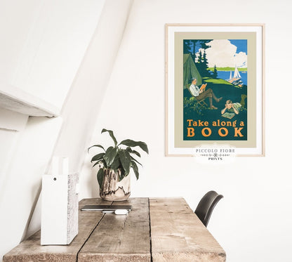 Take Along a Book | P699 - Single Art Prints - Piccolo Fiore Prints