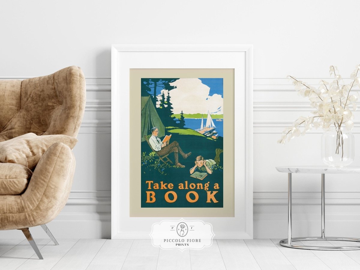 Take Along a Book | P699 - Single Art Prints - Piccolo Fiore Prints