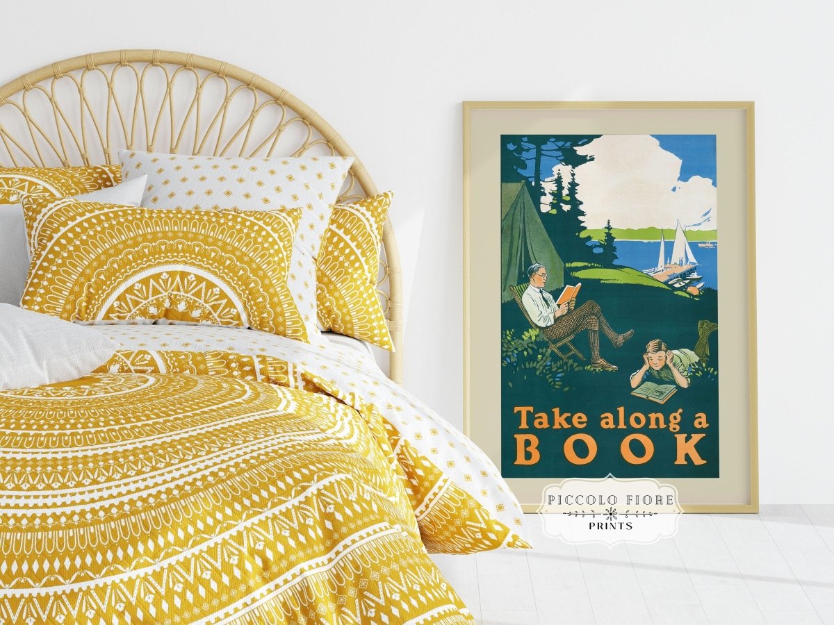 Take Along a Book | P699 - Single Art Prints - Piccolo Fiore Prints