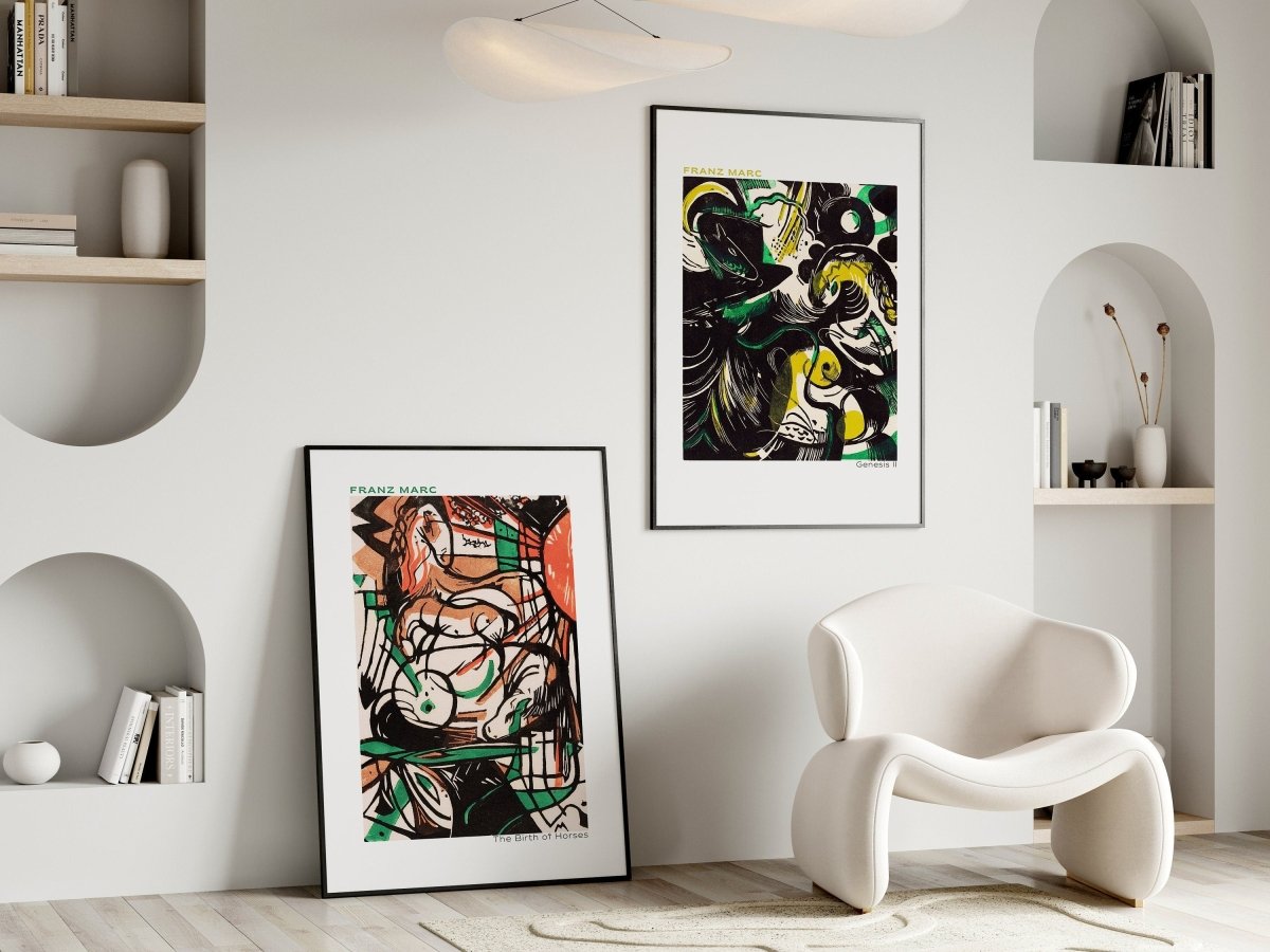 The Birth of Horses and Genesis II | Gallery Wall Set | 2 Prints | S2 - 2 - Gallery Wall Set - Piccolo Fiore Prints