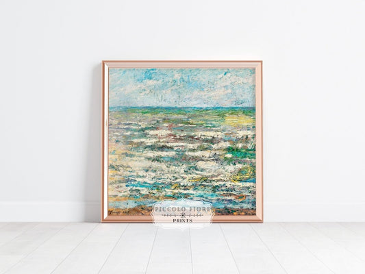 The Sea | P196 - Single Square Art Prints - Piccolo Fiore Prints
